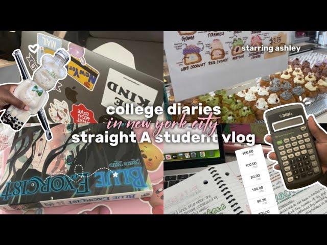 nyc college vlog  how i maintain a 4.0 gpa | study tips, balancing school & life