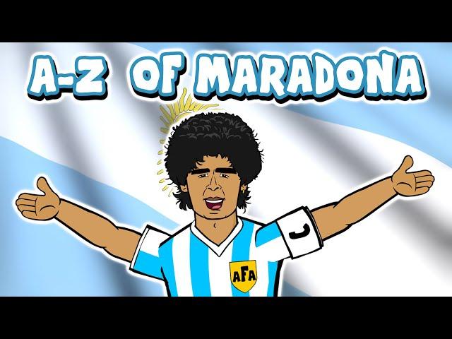 DIEGO MARADONA A-Z (Goals Hand of God Goal of the Century Highlights 1986 Mexico)