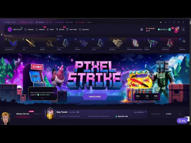 CAN WE PROFIT WITH 1700$ AT SKIN CLUB? LETS FIND OUT!