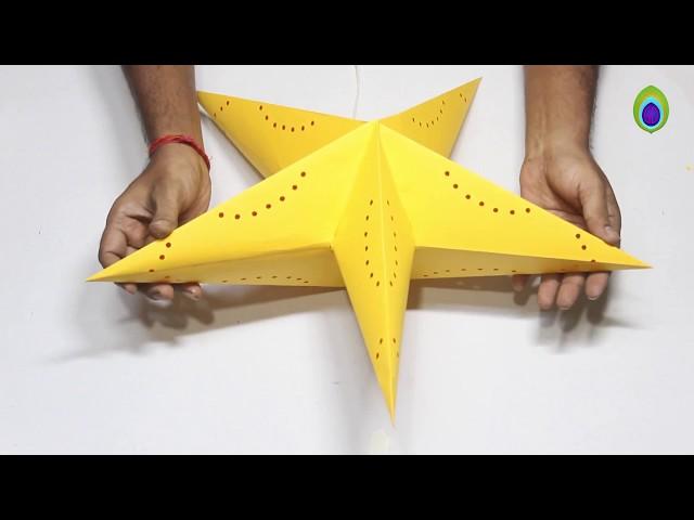 DIY How to make Star Lantern Kandil For Diwali & Christmas Decoration