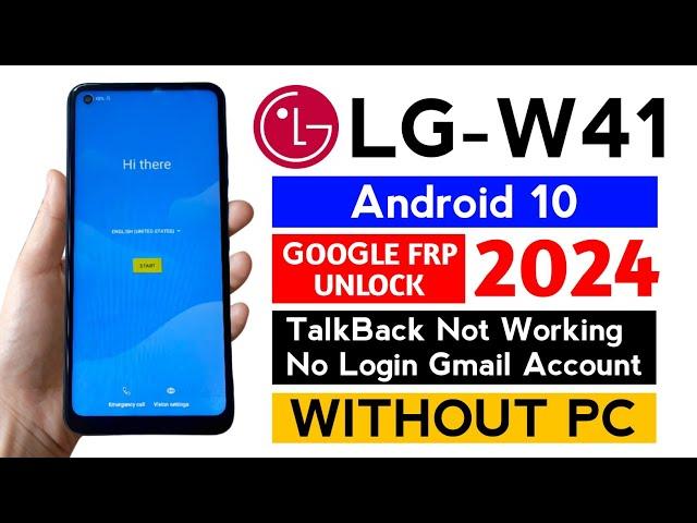 LG W41 LM-610M Frp Bypass Phone Unlock Android 10 Without PC.