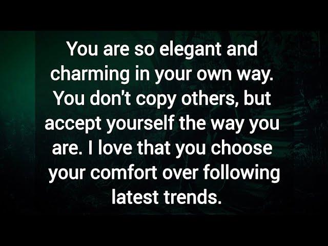 You don't copy others, but accept yourself the way you are. You are so elegant and charming. 