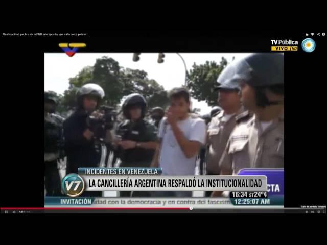 Visión 7: Incidentes en Venezuela: La cancillería argentina respaldó la institucionalidad