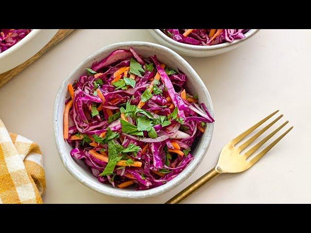 Crunchy Purple Cabbage Salad Recipe