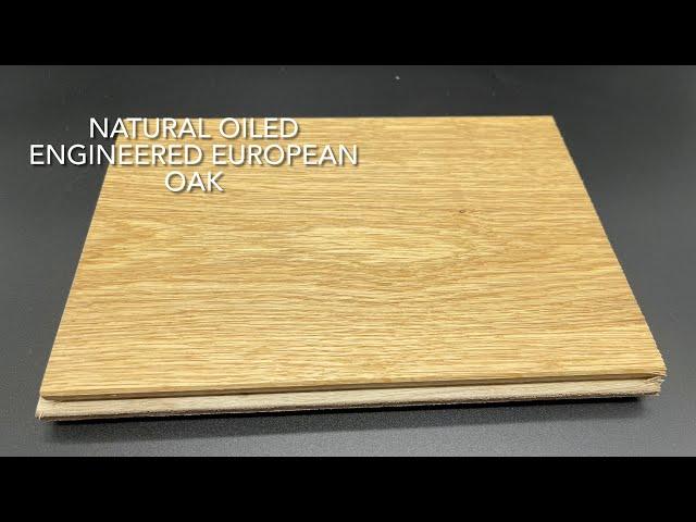 Natural oiled engineered European oak 165mm x 20 6mm