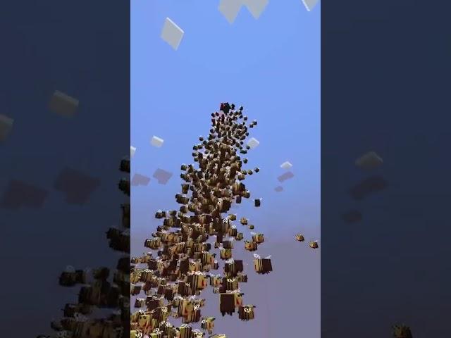 1000 Bees VS Wither In Minecraft