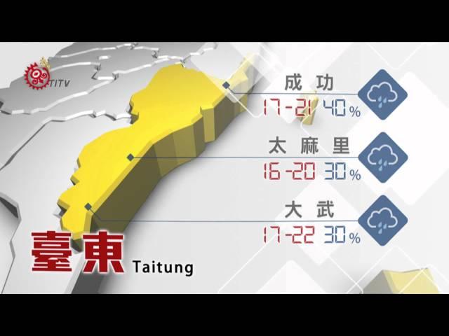 山海氣象 2015-01-20 TITV 原視新聞