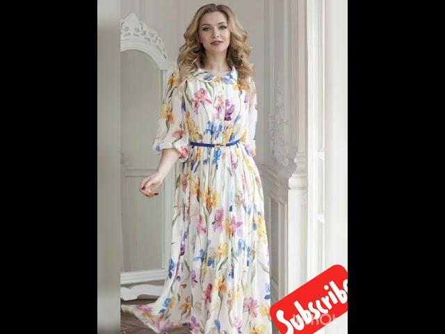 trendy and stylish chiffon maxi dress || maxi dress collection || fashion all time ||