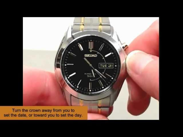 Instructions: How to Set the Day and Date of a Watch