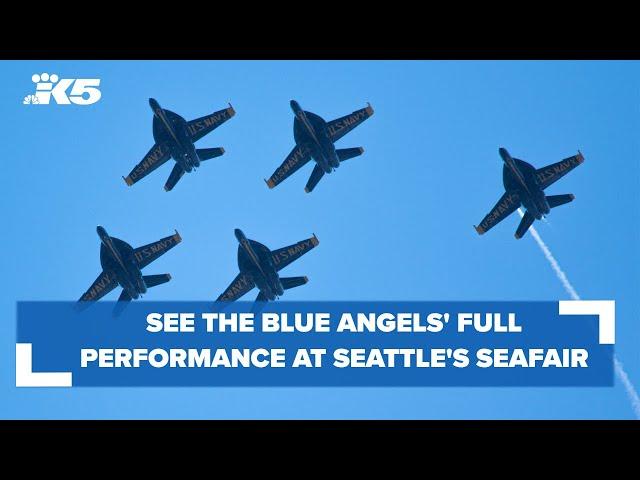 See the Blue Angels' full performance at Seattle's Seafair Weekend