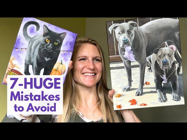 Selling Pet Portraits: (7-HUGE) Mistakes and How to Prevent Them