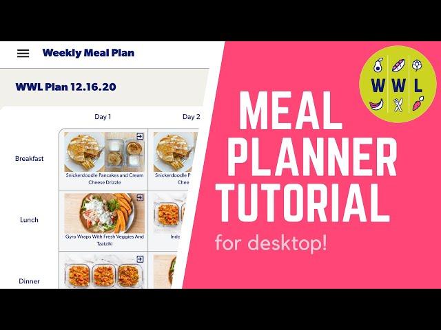 The New Workweek Lunch Meal Planner | Desktop Tutorial