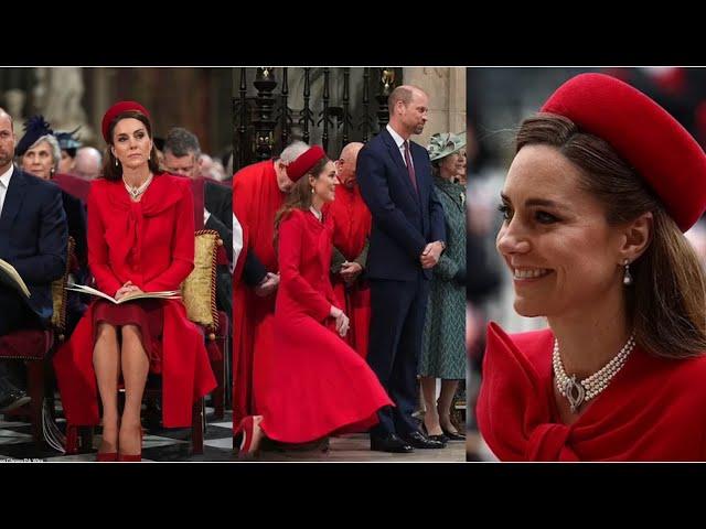 Catherine,Princess of Wales, made a triumphant return to Westminster Abbey London today