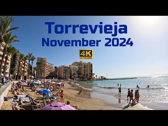 Torrevieja, Costa Blanca, Spain. Saturday Morning Walking Tour. Heading to the Promenade [4K] 