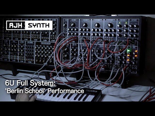 MiniMod 6U Full System 'Berlin School' style performance - Melodic Eurorack Modular - AJH Synth