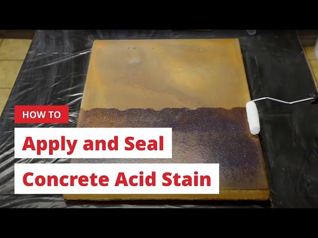 See How to Apply and Seal Concrete Acid Stain