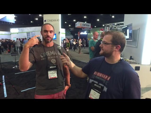 Siggraph 2017 Interview - Cinema 4D & Tutorial Artist EJ from Eyedesyn.com