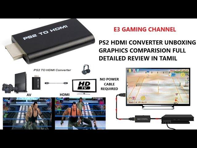 PLAYSTATION 2 PS2 to HDMI CONVERTER UNBOXING AND DETAILED REVIEW IN TAMIL.