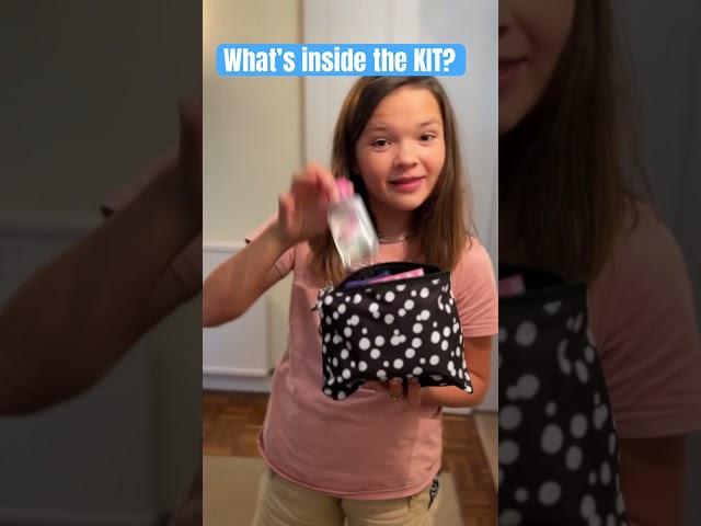 What’s in her PUBERTY KIT? #shorts #trendingshorts #emergencykit