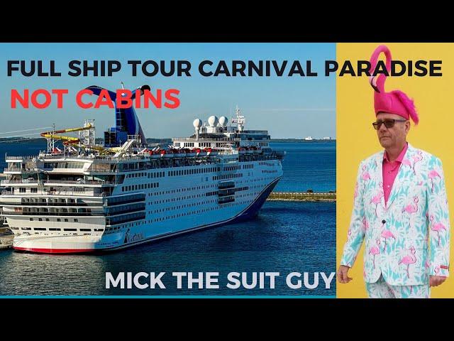 Carnival Paradise Full Ship Tour Not Cabins