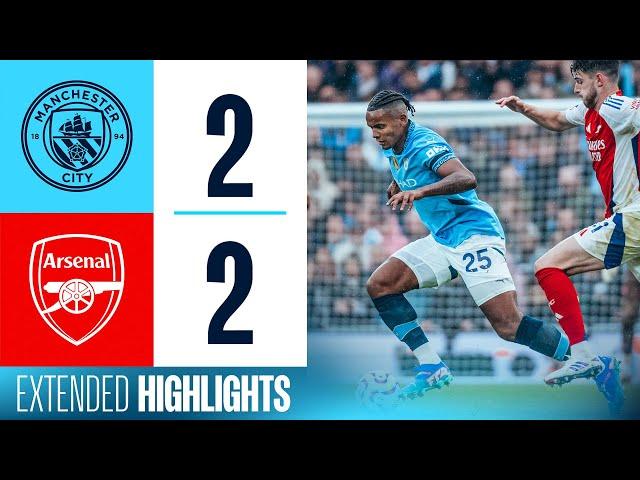 EXTENDED HIGHLIGHTS | Man City 2-2 Arsenal | Late Stones goal in dramatic draw!