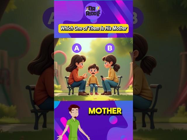 which one of them is his mother? #riddle #riddleoftheday #riddlechallenge #enigma #quiztime #game