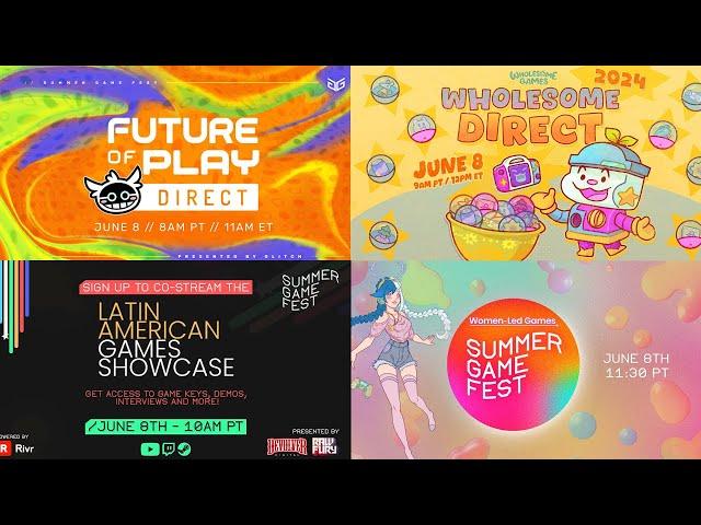 Summer Game Fest 2024: Future of Play, Wholesome Games, Latin American Games, Women Led Games