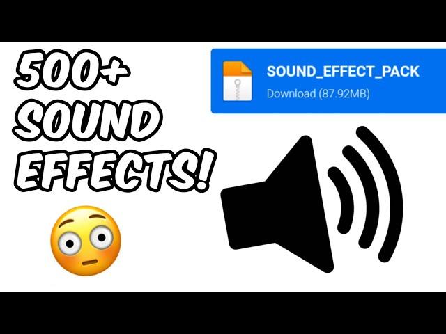 500+ FREE SOUND EFFECTS PACK | EASY DOWNLOAD | NO COPYRIGHT ( Good for improving YouTube Videos! )