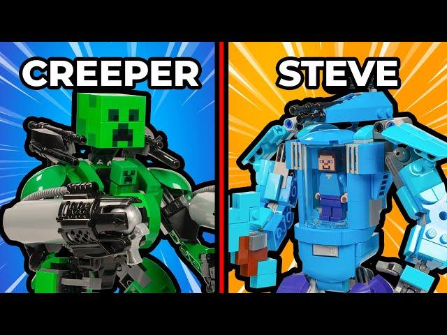 I Built LEGO Minecraft Mechs