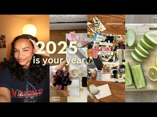 HOW TO MAKE 2025 YOUR BEST YEAR 🩰 \ vision board, setting intention, action plans etc !