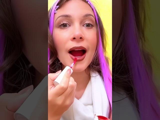 Oops! Lipstick goes wrong way! #ai