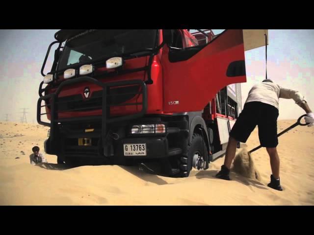 Video: 30 tonne Renault truck takes on the dunes