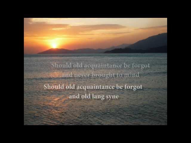 Auld Lang Syne (with lyrics)