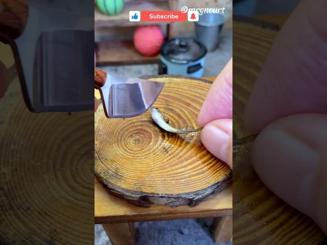 Miniature cooking | tiny fish #minicooking #minifoodworld #minivlog #miniature