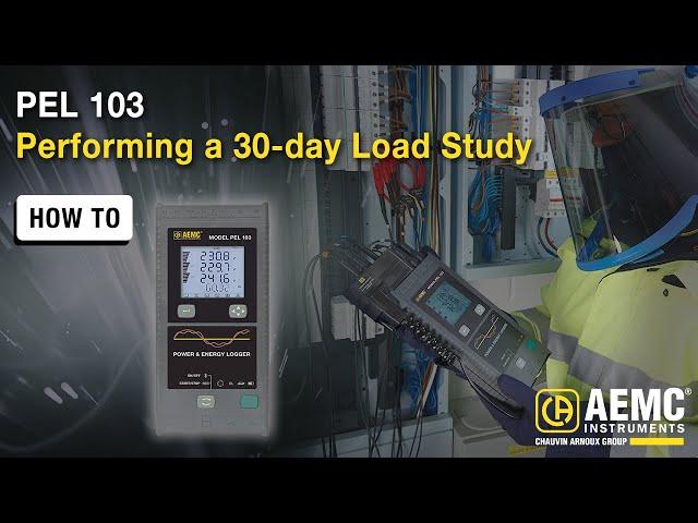 Performing a 30-day load study with the PEL 103