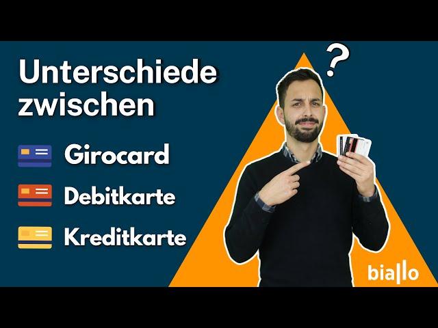 Kreditkarte, Debitkarte, Girocard: Das sind die Unterschiede und Vor- und Nachteile