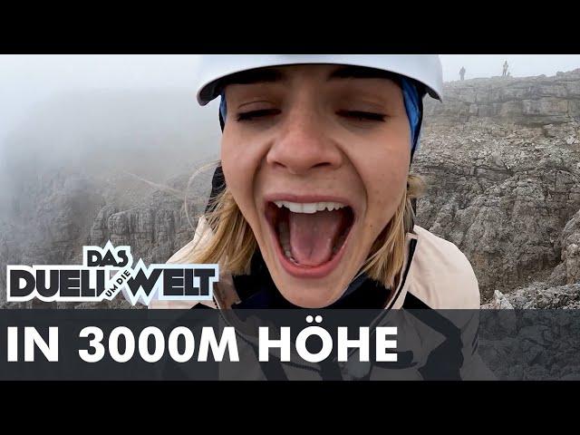 Hazel Brugger vergeht das Lachen: allein auf der Bergspitze | Duell um die Welt