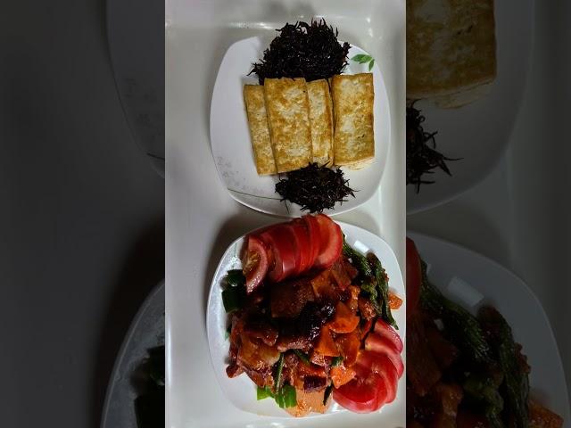 톳장아찌와 어묵고기볶음