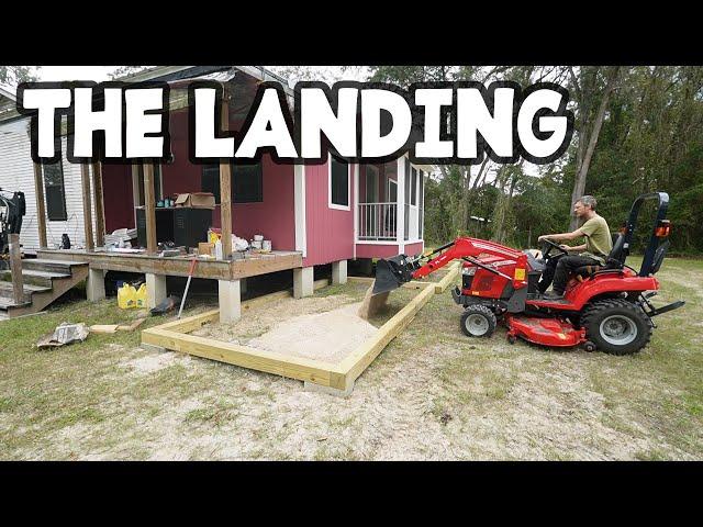 Big Front Landing Pad Idea - Easier than Concrete