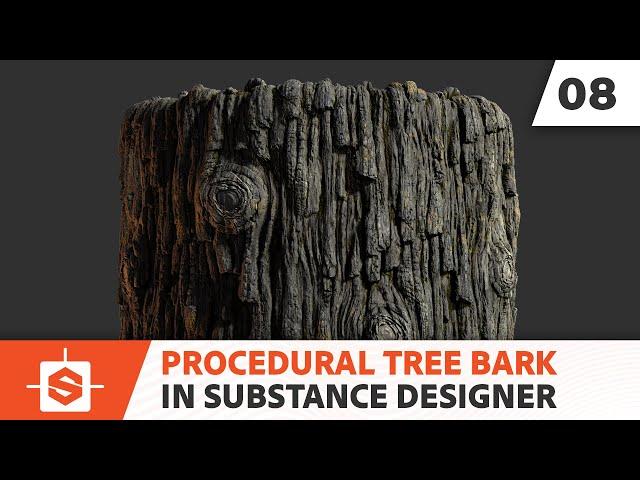 Tree Bark - Procedural Material with Substance Designer | Adobe Substance 3D