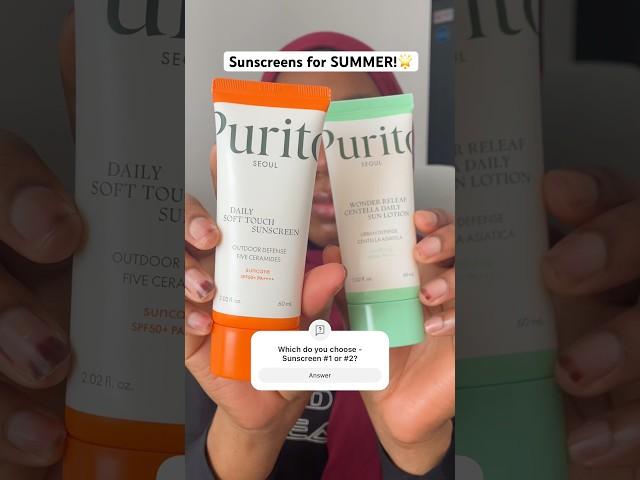 Comparing two *NEW* PURITO sunscreens - Daily Soft Touch vs. Wonder Releaf Centella