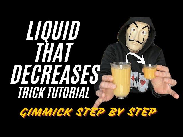 LIQUID THAT DECREASES | Trick Tutorial | GIMMICK STEP BY STEP