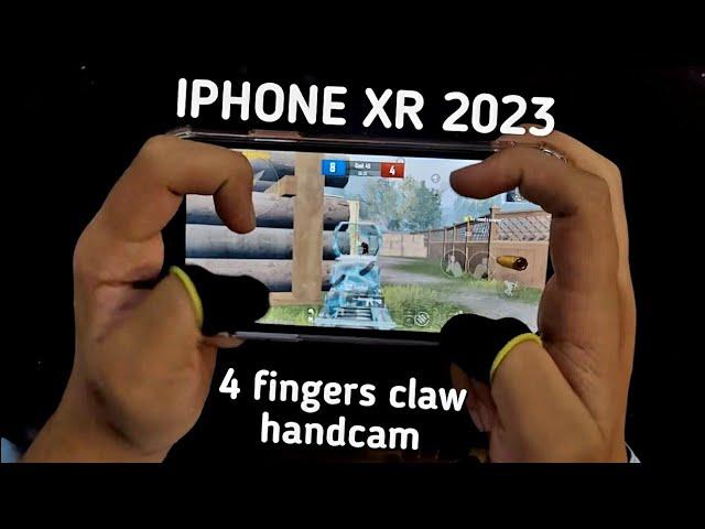 IPHONE XR 2023 | 4 FINGERS CLAW PUBG MOBILE HANDCAM GAMEPLAY