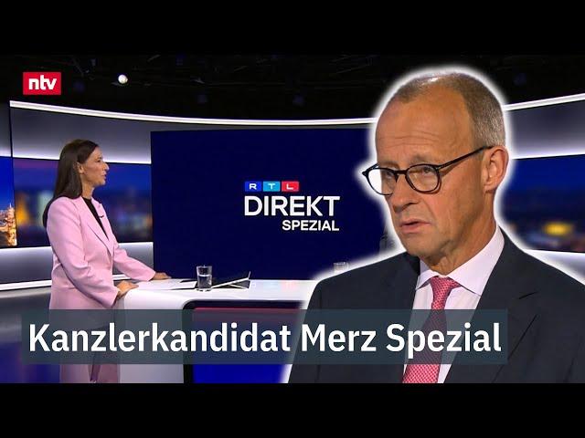 Merz im "RTL Direkt Spezial: ""Pistorius wäre für das Land ein Gewinn" | ntv