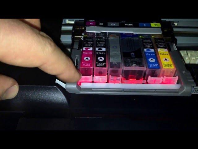 How to replace Canon Pixma printer ink cartridge change cartridges Canon multifunction device DIY