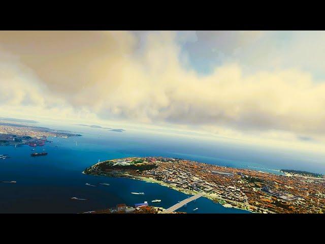 X-PLANE 12 ISTANBUL VFR TOUR WITH AUTOORTHO AND X-WORLD DAY AND SUNSET MAX SETTINGS