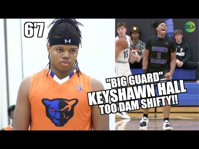 6'7 '' BIG GUARD'' Keyshawn Hall Is TOO DAM SHIFTY!! Bucket Getter Speights Academy Highlights