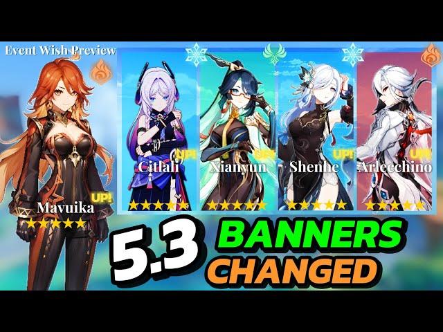 NEW UPDATE! 5.3 BANNERS CHANGED AGAIN! 63 NEW ACHIEVEMENTS & MORE - Genshin Impact