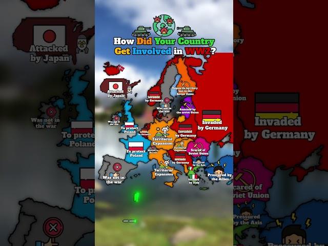 How did your country get involved in ww2? #europe #geography #mapping #countries