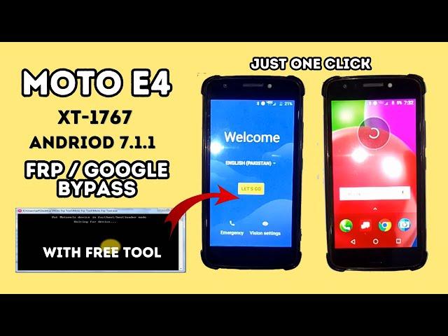 Moto E4 (XT-1767) FRP Bypass || Moto E4 Google Account Remove Android 7.1.1